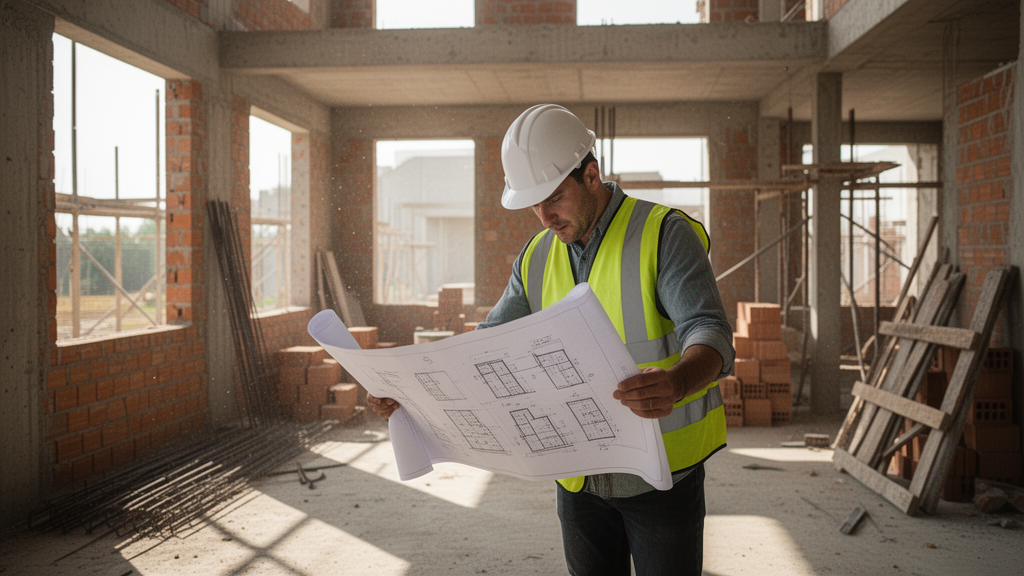 Como as etapas da construção se organizam na prática