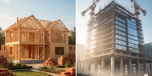 Diferenças entre construir casas e prédios comerciais