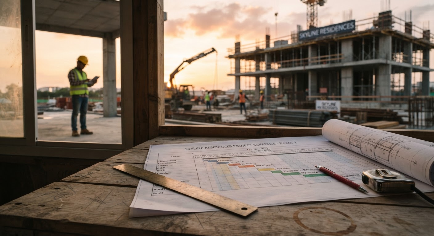 Como interpretar o cronograma e verificar o progresso