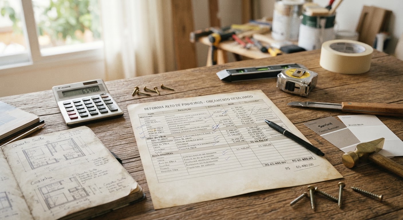 Como organizar o orçamento antes de iniciar a obra