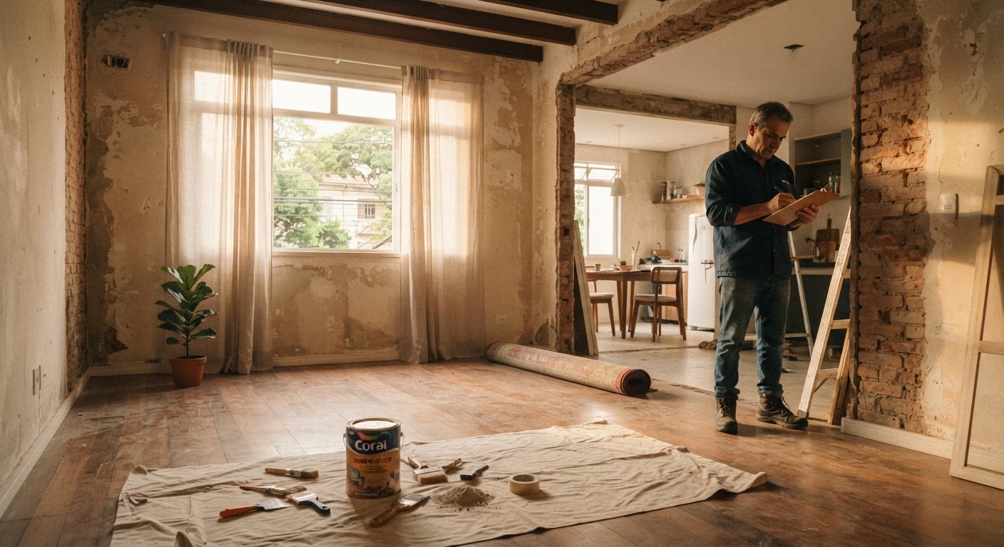 Quando iniciar a renovação do apartamento
