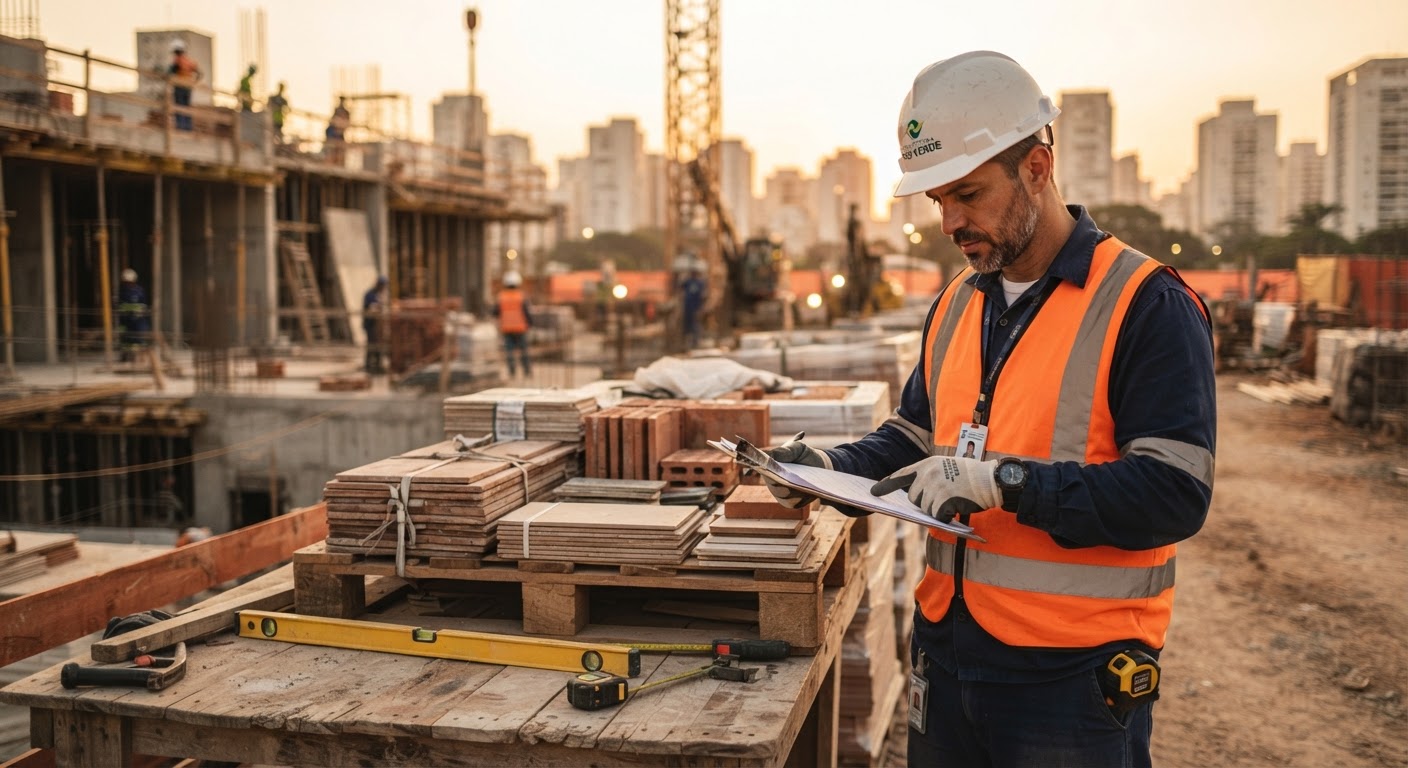 Medidas práticas para controlar materiais e execução