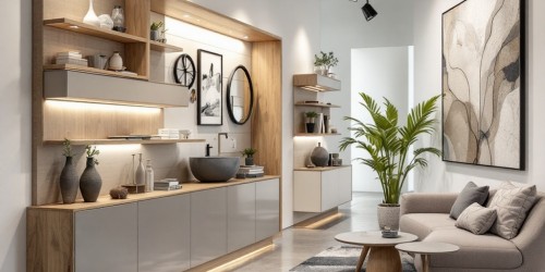Modelos de display de MDF para diferentes segmentos
