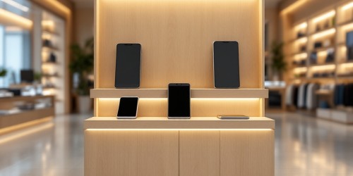 Expositor de celular em MDF melhora a apresentação dos produtos