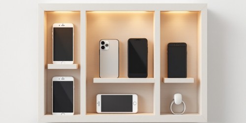 Como organizar smartphones com expositor de celular em MDF