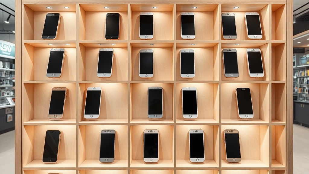 Desafio de expor celulares com organização e segurança