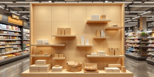 Display de papelão para destacar lançamentos de produtos