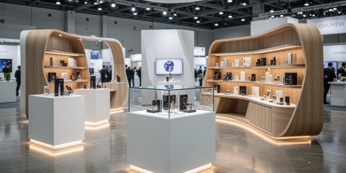 Móveis promocionais para exposição estratégica de produtos