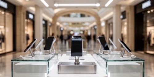 Expositor para celulares para lojas e quiosques de shopping