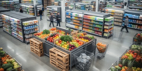 Móveis promocionais para supermercados e atacadistas