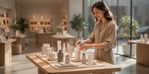 Material de ponto de venda para melhorar a experiência de compra