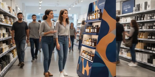 Onde um totem display personalizado chama mais atenção do consumidor