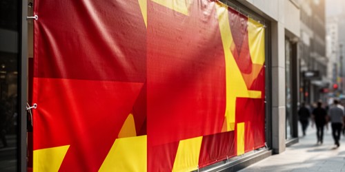 Faixa em lona para campanhas de preços imperdíveis