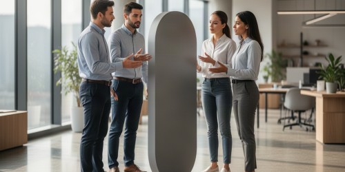 Como escolher um totem elíptico para sua campanha promocional