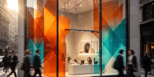Adesivos de vitrine que aumentam a visibilidade da marca