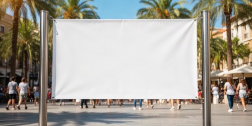 Como divulgar campanhas de verão com faixa em lona