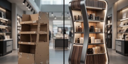 O que diferencia um expositor de chão personalizado dos modelos comuns