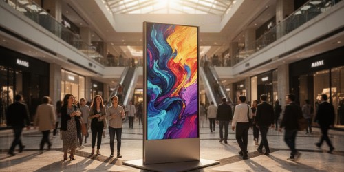 Onde instalar um display em tamanho real para maior impacto