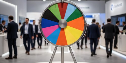 Roleta personalizada para feiras e eventos corporativos