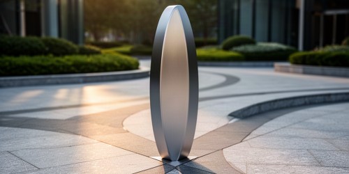 Onde o totem elíptico oferece melhor aproveitamento visual