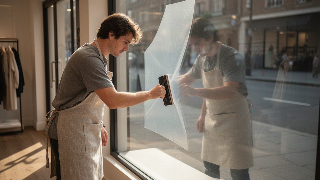 O que considerar durante a aplicação na vitrine?