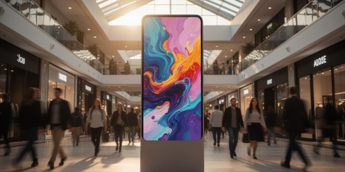 Por que um totem display personalizado aumenta a visibilidade da marca