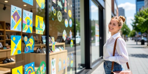 Adesivos de vitrine para fortalecer a identidade visual