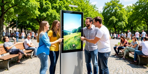 Onde posicionar um totem display fotográfico para gerar interação