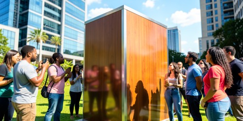 Como um totem cubo fortalece a identidade da marca