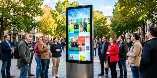 Em quais campanhas o totem display se destaca mais