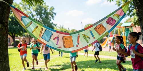 Faixa em lona para campanhas de volta às aulas
