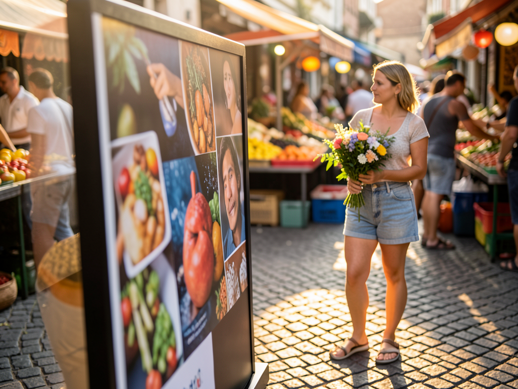 Como escolher imagem, material e local