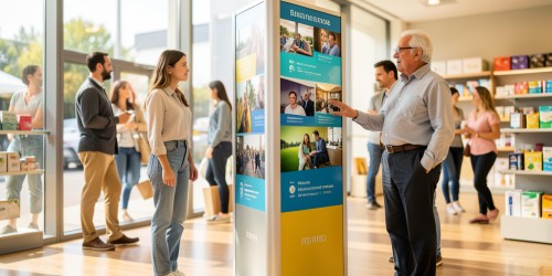 Onde posicionar um totem display para gerar mais impacto visual