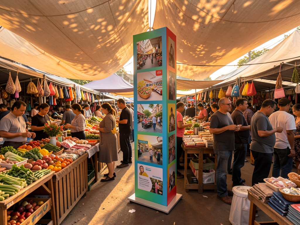 Uma loja, uma feira e um evento pedem soluções diferentes