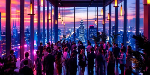 Lançamento de produto com gastronomia e networking