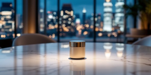 Lançamento de produto com atmosfera premium