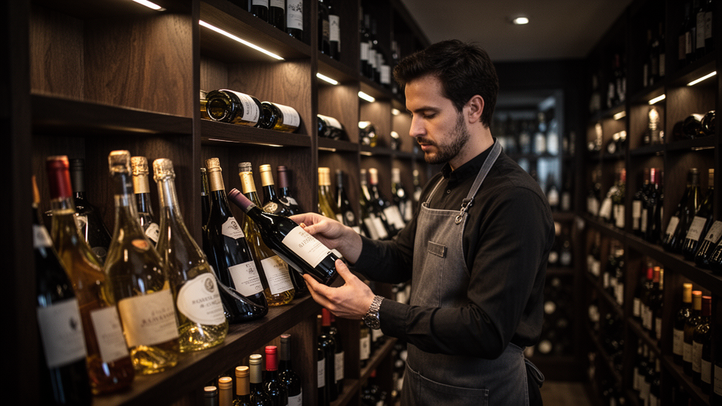 Como funciona na prática a organização da carta de vinhos