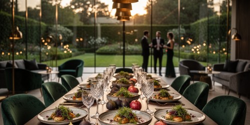 Espaço para festa com gastronomia diferenciada