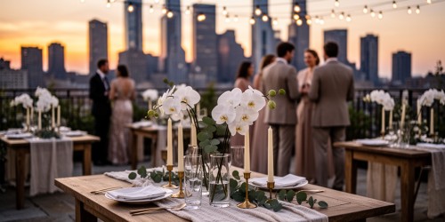 Como decorar um mini wedding em espaço rooftop