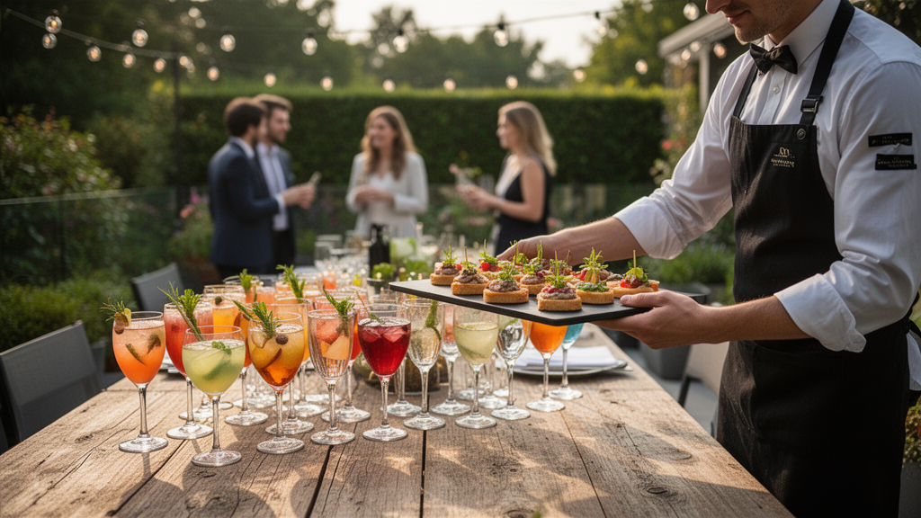 Como buffet, bebidas e equipe simplificam o planejamento