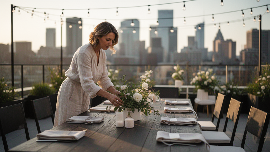Como organizar o fluxo do evento em um rooftop