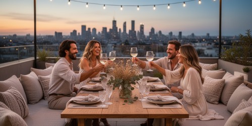 Como planejar uma celebração intimista em espaço rooftop