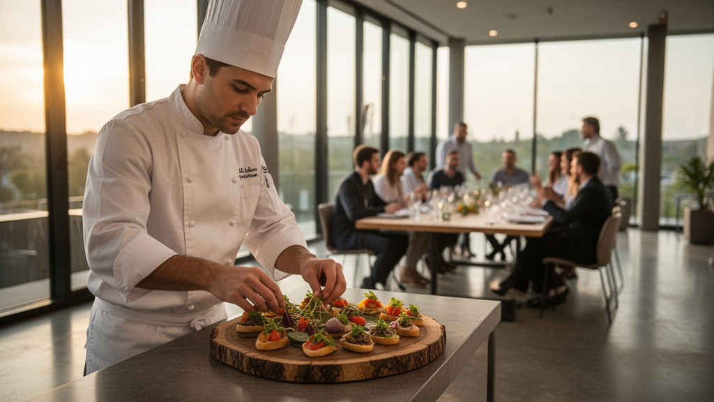 Gastronomia e atendimento como parte do sucesso da confraternização