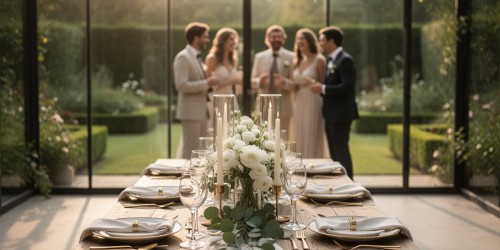 Mini wedding elegante com espaço para locação