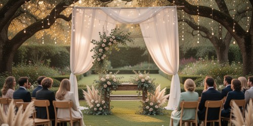 Locação de espaço para mini wedding ao ar livre