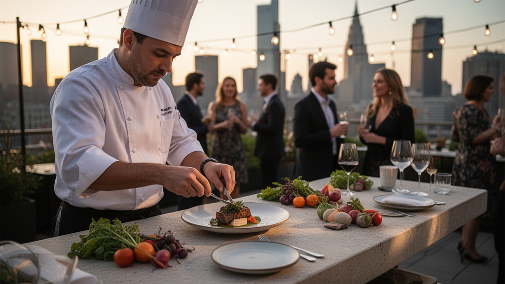 Gastronomia e ambientação como parte da narrativa do lançamento