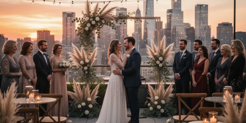 Mini wedding com locação de espaço em rooftop