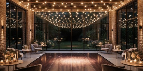 Locação de espaço para mini wedding com pista de dança