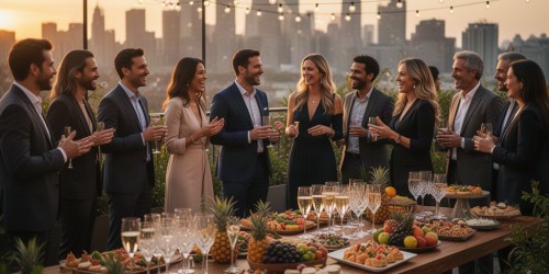 Festa all inclusive para clientes e colaboradores