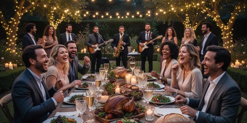 Confraternização de final de ano com música e gastronomia